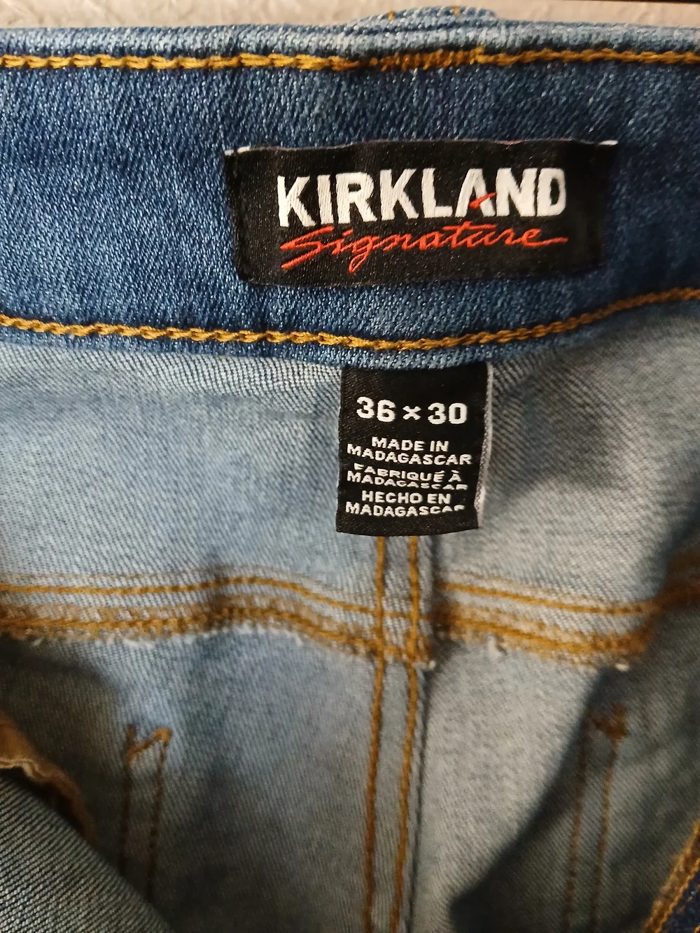 Kirkland Signature Light Blue Men’s Jeans - 36 x 30